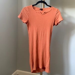 Fall orange dress, casual